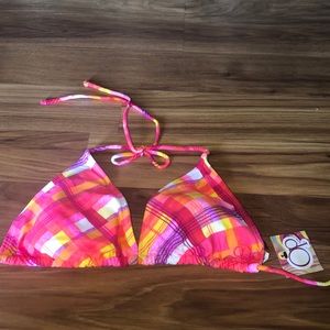 New multi colored bikini top